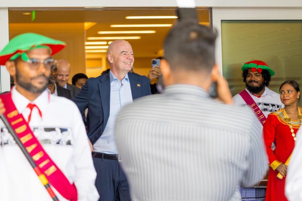 ފީފާގެ ރައީސް ޖިއާނީ އިންފަންޓީނޯ ރާއްޖެ ވަޑައިގެންނެވުން -- ފޮޓޯ: އެފްއޭއެމް